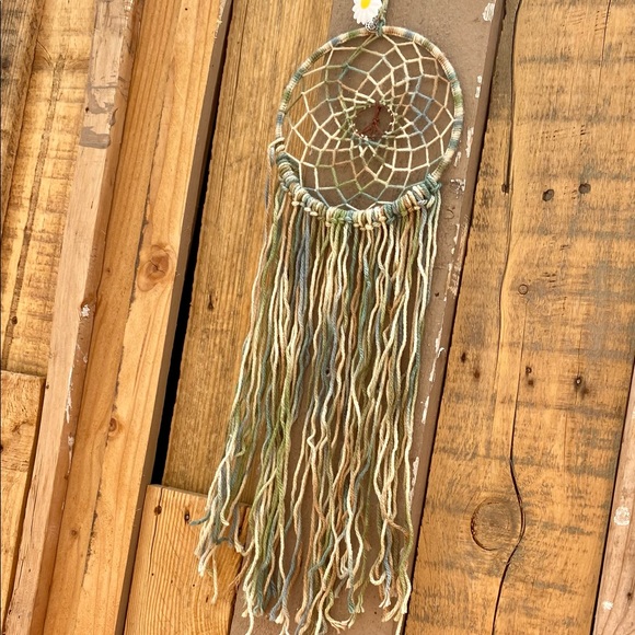 Blue and beige Dreamer Catcher 6” - Picture 3 of 6